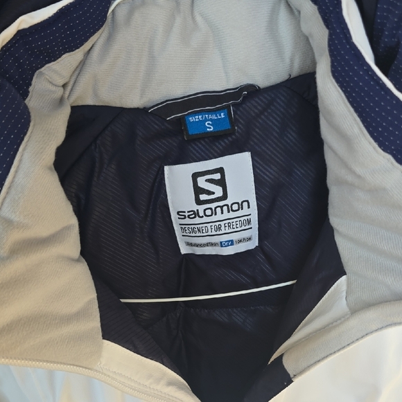 Salomon Brillant Damen Detachable Hooded Ski Jacket Sz S - Picture 3 of 10